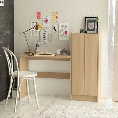ESCRITORIO MODERNO HINAKI MARRÓN RYR MUEBLES