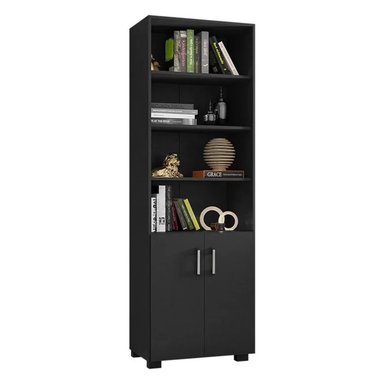 ESTANTE MODERNO MINAKO NEGRO RYR MUEBLES - 2