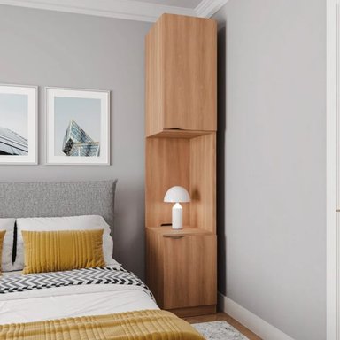 VELADOR ESTANTE KISHIKA MARRÓN RYR MUEBLES