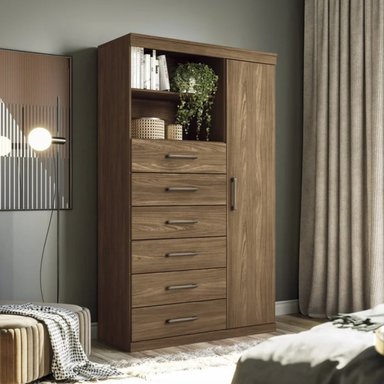 CÓMODA MODERNA EIRA MARRÓN RYR MUEBLES