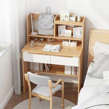 ESCRITORIO MODERNO NAYELI MARRÓN CLARO RYR MUEBLES