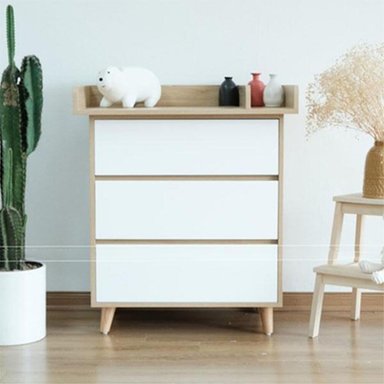 CÓMODA INFANTIL SIRENA 3 CAJONES RYR MUEBLES