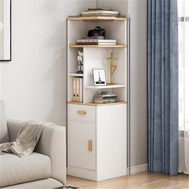 ESTANTE MODERNO AASHI BLANCO RYR MUEBLES