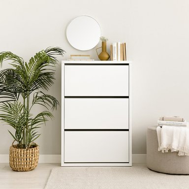 ZAPATERA MODERNA CLASSY BLANCO RYR MUEBLES