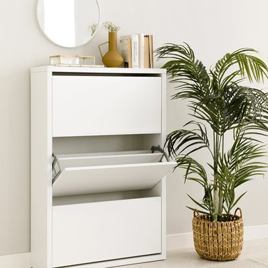 ZAPATERA MODERNA CLASSY BLANCO RYR MUEBLES - 2