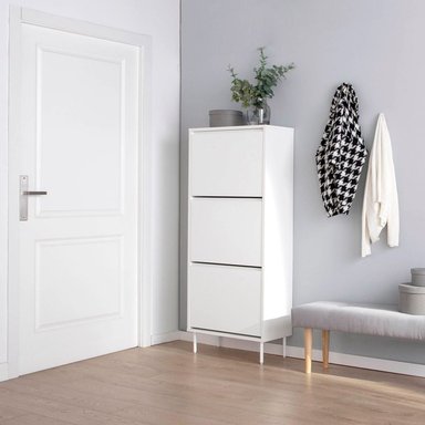 ZAPATERA MODERNA CAROL BLANCO RYR MUEBLES