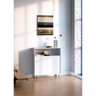 ZAPATERA RECIBIDOR CARA BLANCO RYR MUEBLES