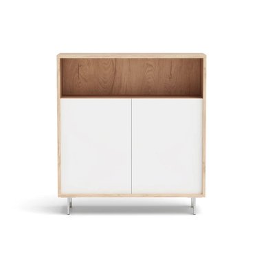ZAPATERA RECIBIDOR CARA ROBLE/BLANCO RYR MUEBLES - 3