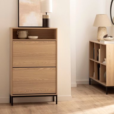 ZAPATERA MODERNA CANDY MARRÓN CLARO RYR MUEBLES