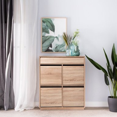 ZAPATERA MODERNA ISA MARRÓN CLARO RYR MUEBLES