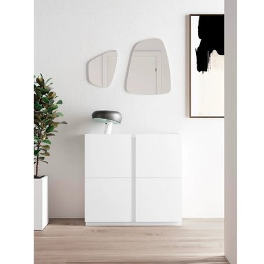 ZAPATERA RECIBIDOR MODERNO GODOY BLANCO RYR MUEBLES