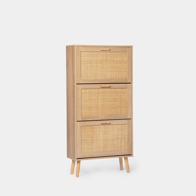 ZAPATERA MODERNA BENTON MARRÓN CLARO RYR MUEBLES - 3