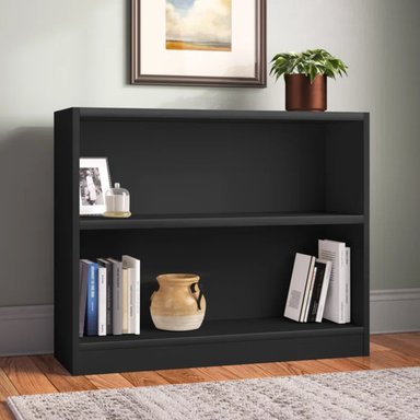 LIBRERO MODERNO KIKUNOI NEGRO RYR MUEBLES