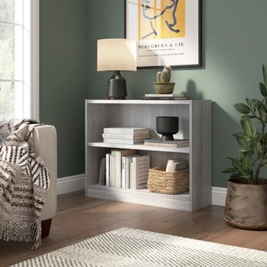 LIBRERO MODERNO KIKUNOI GRIS RYR MUEBLES