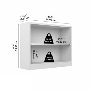 LIBRERO MODERNO KIKUNOI GRIS RYR MUEBLES - 3