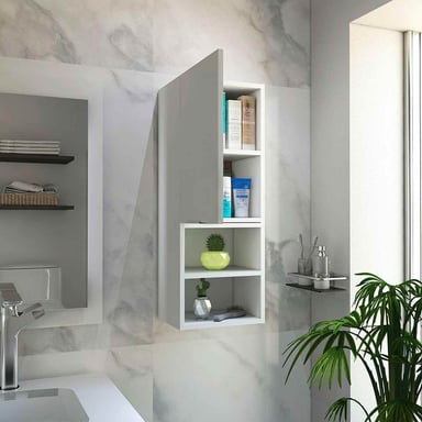 GABINETE MUEBLE DE BAÑO ADA BLANCO 1 PUERTA RYR MUEBLES - 2