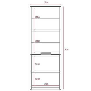 GABINETE MUEBLE DE BAÑO ADA BLANCO 1 PUERTA RYR MUEBLES - 5