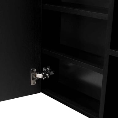 GABINETE MUEBLE DE BAÑO DACIA WENGUE 1 PUERTA Y ESPEJO RYR MUEBLES - 4