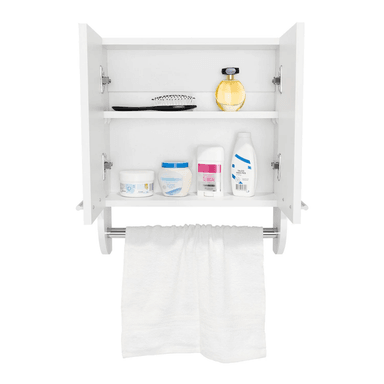 GABINETE MUEBLE DE BAÑO PAULA BLANCO 2 PUERTAS Y ESPEJO RYR MUEBLES - 4