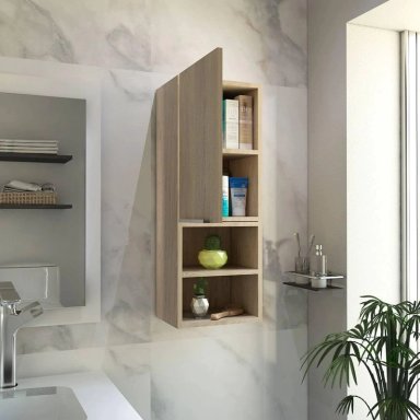 GABINETE MUEBLE DE BAÑO ARYA ROVERE 1 PUERTA RYR MUEBLES - 2