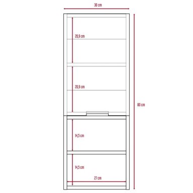 GABINETE MUEBLE DE BAÑO ARYA ROVERE 1 PUERTA RYR MUEBLES - 5