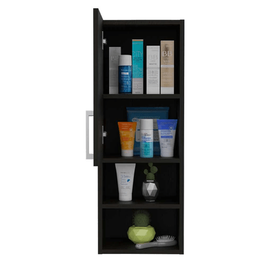 GABINETE MUEBLE DE BAÑO DAMARIS WENGUE 1 PUERTA RYR MUEBLES - 3
