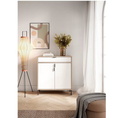 ZAPATERA RECIBIDOR NORDICO ISEUL ROVERE/BLANCO RYR MUEBLES