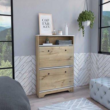 ZAPATERA MODERNA BAEK 2 PUERTAS DUNA RYR MUEBLES