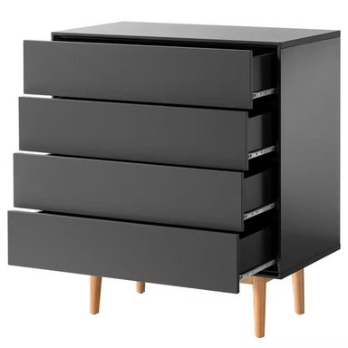 COMODA MODERNA SAKURAKO NEGRO RYR MUEBLES - 2