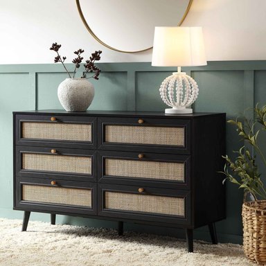 CÓMODA VINTAGE ZATSU NEGRO RYR MUEBLES