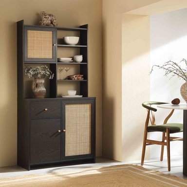 MUEBLE DE COCINA KUROGANE NEGRO RYR MUEBLES - 1