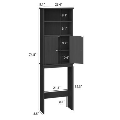 MUEBLE DE BAÑO TAKUMA NEGRO RYR MUEBLES - 3