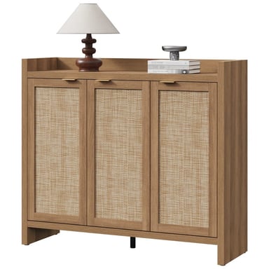 ZAPATERA MODERNA ATOU 3 PUERTAS MARRÓN RYR MUEBLES - 2