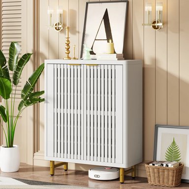 ZAPATERA MODERNA RENJI BLANCO RYR MUEBLES