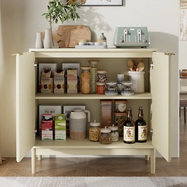 APARADOR MODERNO POCART BEIGE RYR MUEBLES - 2