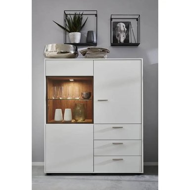 APARADOR MODERNO SEIKA BLANCO Y DUNA RYR MUEBLES