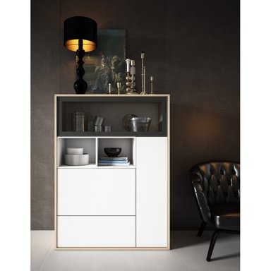 APARADOR MODERNO SEIJI BLANCO Y MANZANO RYR MUEBLES