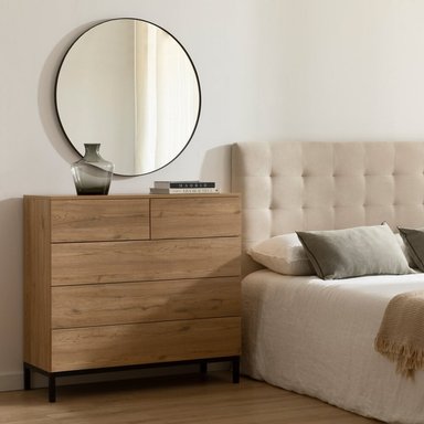 CÓMODA MODERNA FRIMMY 5 CAJONES DUNA RYR MUEBLES