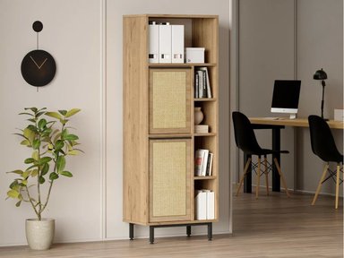 ESTANTE ESTILO NORDICO MODERNO 2 PUERTAS CONRAD RYR MUEBLES