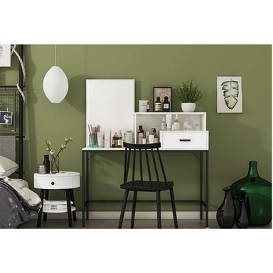 TOCADOR MODERNO ESTILO INDUSTRIAL DOMENICO BLANCO RYR MUEBLES