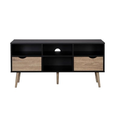 MESA PARA TV MODERNO BRENDA NEGRO/DUNA RYR MUEBLES