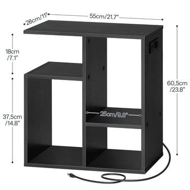 VELADOR MODERNO MINIMALISTA PAME NEGRO RYR MUEBLES - 3