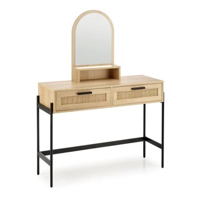 TOCADOR MODERNO CON RATÁN ERA MARRÓN RYR MUEBLES - 2