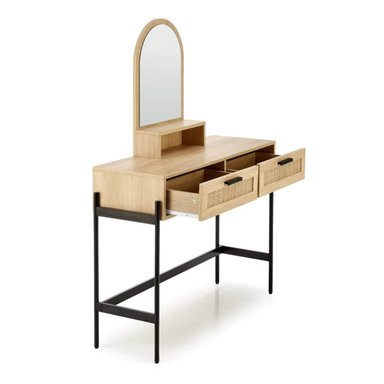 TOCADOR MODERNO CON RATÁN ERA MARRÓN RYR MUEBLES - 3