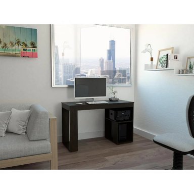 ESCRITORIO MODERNO MINIMALISTA BIANCA 120 CM WENGUE RYR MUEBLES