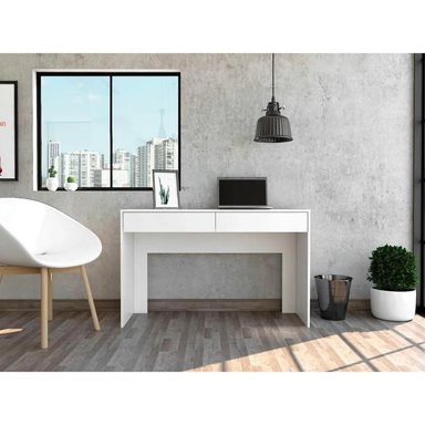 ESCRITORIO MODERNO 2 CAJONES SOFY BLANCO RYR MUEBLES