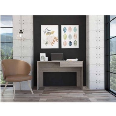 ESCRITORIO MODERNO 1 CAJÓN SOFY CENIZO RYR MUEBLES
