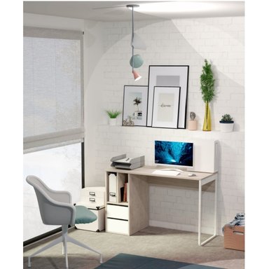 ESCRITORIO MODERNO HENRY 120 CM DUNA/BLANCO RYR MUEBLES