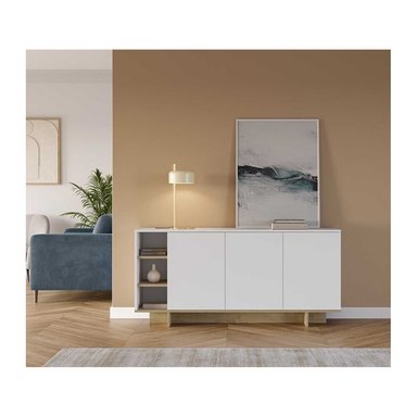 APARADOR NÓRDICO TOUNOME BLANCO Y PANELA RYR MUEBLES