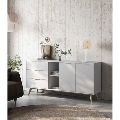 APARADOR NÓRDICO YAKOU BLANCO RYR MUEBLES